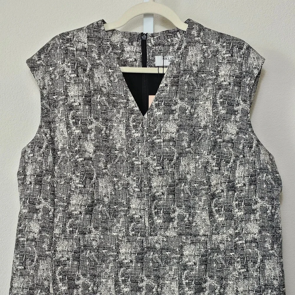 M.M. LAFLEUR NWT Aditi Crackle Sleeveless Black & Cream Dress Sz +3 (US 3X) - Picture 5 of 15